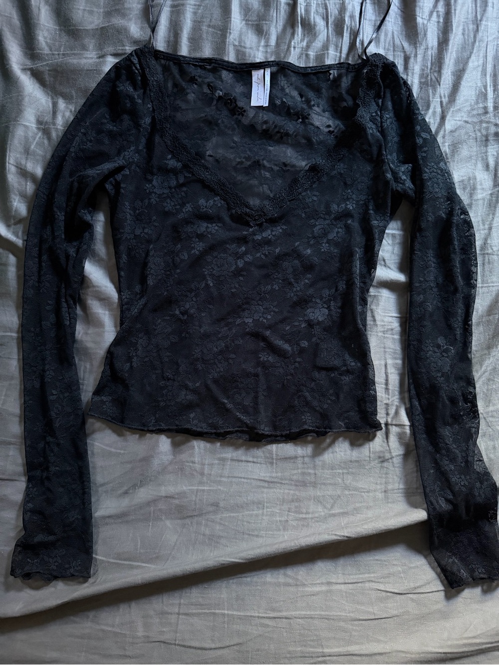 Grunge festival indie sleeze all lace unlined long sleeve